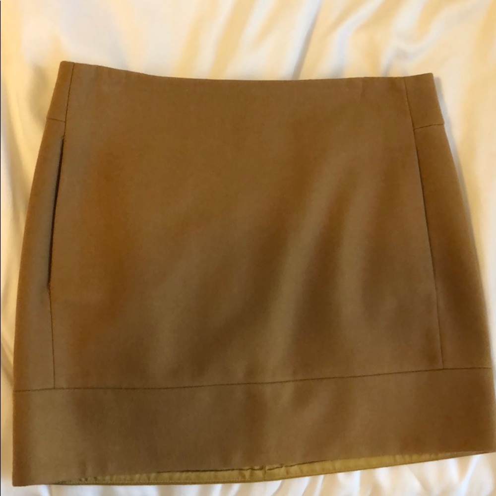 J Crew, wool, double-lined mini skirt with pockets
